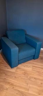2 Nette fauteuils van PRONTO.  Kleur: Blauw. Materiaal: Stof, Ophalen, Eenpersoons, 75 tot 100 cm, Zo goed als nieuw