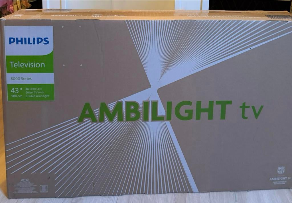Philips 43" 4K UHD LED Smart TV Ambilight, Audio, Tv en Foto, Televisies, Ophalen, Philips, LED, 50 Hz