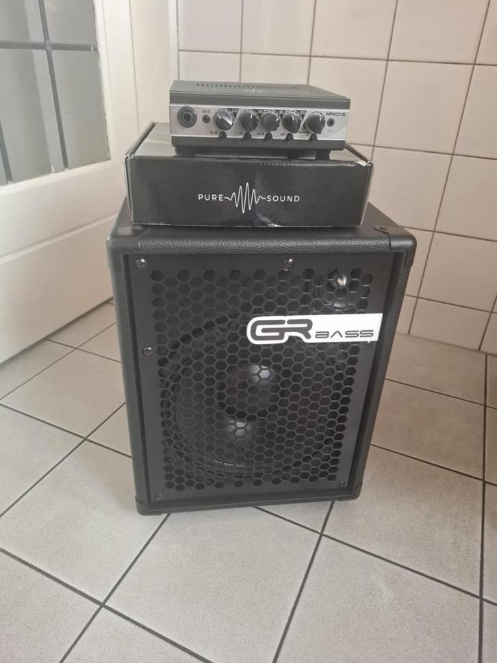 GR Bass Mini ONE Head + GR Bass 110 Cabinet per stuk €350,-, Muziek en Instrumenten, Versterkers | Bas en Gitaar, Nieuw, Basgitaar