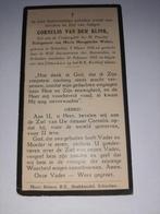 Bidprentje Cornelis vd Klink e.v. M.M. Weber, Bidprentje, Ophalen of Verzenden