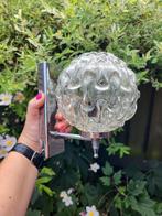 Set van 2 wandlampen bol glas, Ophalen of Verzenden, Zo goed als nieuw, Glas