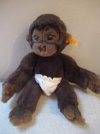 STEIFF GORILLA baby MARY ZWO, h 30 cm, KNOP/VAANTJE - aap, Ophalen of Verzenden, Zo goed als nieuw, Overige typen, Steiff