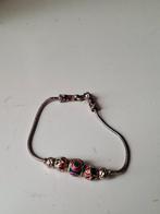 Armbandje met emaille kralen - 18cm, Ophalen of Verzenden