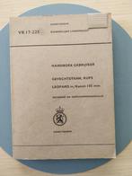 Handboek gebruiker Leopard tank m/Kanon 105 mm  VR 17-225, Verzenden, Landmacht, Nederland, Boek of Tijdschrift