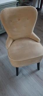Ikea Fauteuil - Stijlvolle Zitplaats geel fluweel, Huis en Inrichting, Fauteuils, Ophalen, Gebruikt, Minder dan 75 cm, 50 tot 75 cm