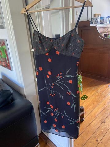 Apart zwart bloemen voile zomer jurkje In Wear mt 34 i.z.g.s beschikbaar voor biedingen