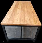 Eettafel 200x90, Gebruikt, Vintage, 200 cm of meer, 50 tot 100 cm