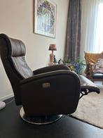Lederen fauteuil, Huis en Inrichting, Fauteuils, Ophalen, Zo goed als nieuw, 50 tot 75 cm, Leer