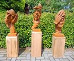 De grote gietijzeren beelden horen zien zwijgen binnen., Tuin en Terras, Tuinbeelden, Ophalen of Verzenden, Nieuw, Metaal, Mensenbeeld