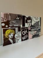 Glazen Wanddecoratie – Comic Art, Ophalen, Zo goed als nieuw