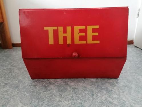 Grote blikken trommel Thee winkel vintage, Antiek en Kunst, Antiek | Kantoor en Zakelijk, Ophalen