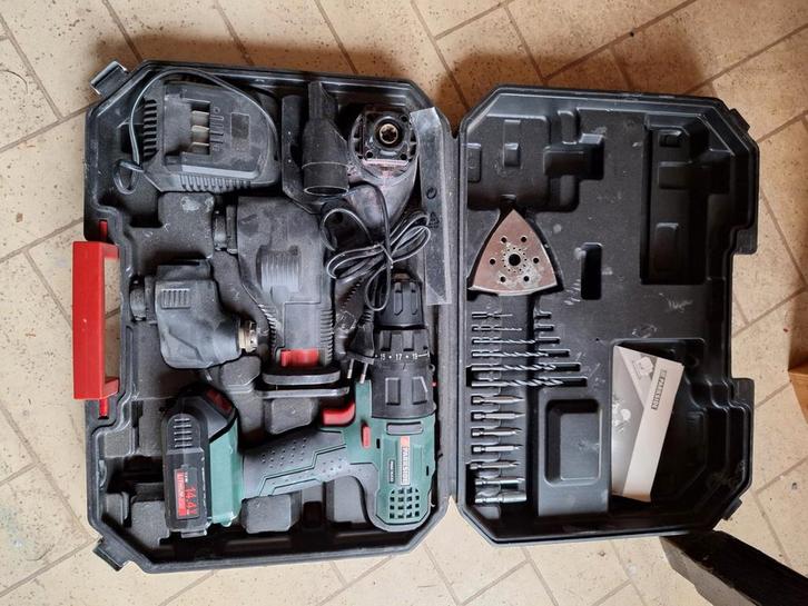 Parkside 4-in-1 Accuboor PKGA 14.4 A1, Doe-het-zelf en Verbouw, Gereedschap | Boormachines, Ophalen