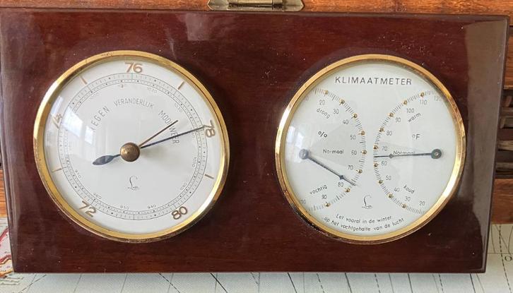Vintage barometer en klimaatmeter Lufft, Antiek en Kunst, Antiek | Gereedschap en Instrumenten, Verzenden