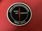 Badge van Nunc Aut Nunquam KCT met velro, Ophalen of Verzenden, Landmacht, Nederland, Embleem of Badge