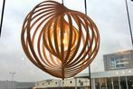 Hanglamp hout landelijk bar tafel salontafel vide lamp 61cm, Ophalen of Verzenden, Nieuw, Metaal, Minder dan 50 cm