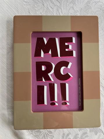 Fotolijst roze and beige 10x15cm Merci! - Nieuw beschikbaar voor biedingen