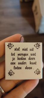 Badkamer / Wc / Spreuken / Rijm tegeltjes, Ophalen of Verzenden, Gebruikt