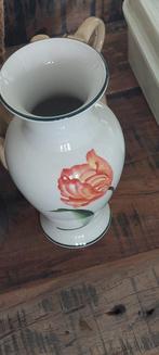 Vintage porseleine vaas DELFLEUR HOLLAND DELFT HANDPAINTED, Ophalen of Verzenden