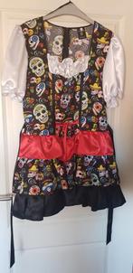 CARNAVALSKOSTUUM "DAY OF THE DEAD" MET ACCESOIRES MAAT 46, Kleding | Dames, Carnavalskleding en Feestkleding, Carnaval, Ophalen of Verzenden