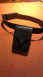 Leren riem met tasje, Kleding | Dames, Riemen en Ceinturen, 5 cm of meer, Minder dan 80 cm, Zwart, Ophalen of Verzenden