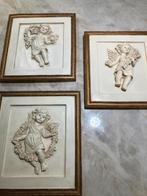 Vintage wanddecoratie met Cherubijn van Resin, Ophalen of Verzenden