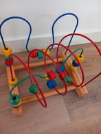 Houten kralen spiraal speelgoed, Ophalen of Verzenden, Zo goed als nieuw, Duw- of Trekspeelgoed
