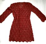 Gehaakte jurk maat 36 / 38 bordeaux rood, Ophalen of Verzenden, Zo goed als nieuw, Maat 36 (S), Rood