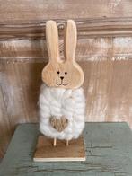 Houten paasdecoratie haas. Haasje van hout en wol. Pasen., Ophalen, Zo goed als nieuw