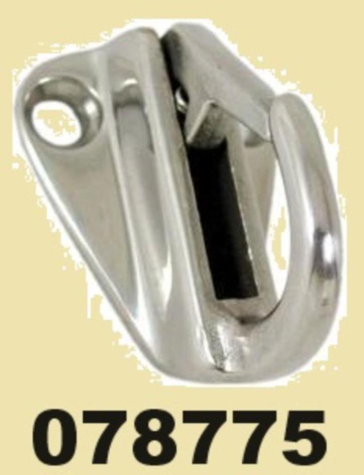 078775 Set (2x) RVS fenderhaak Ø 15 mm. € 19,95., Watersport en Boten, Accessoires en Onderhoud, Nieuw, Overige typen, Ophalen of Verzenden