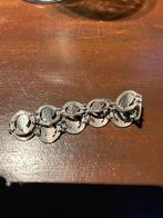 Zilveren armband van Wilhelminadubbeltjes, Gebruikt, Ophalen of Verzenden, Zilver