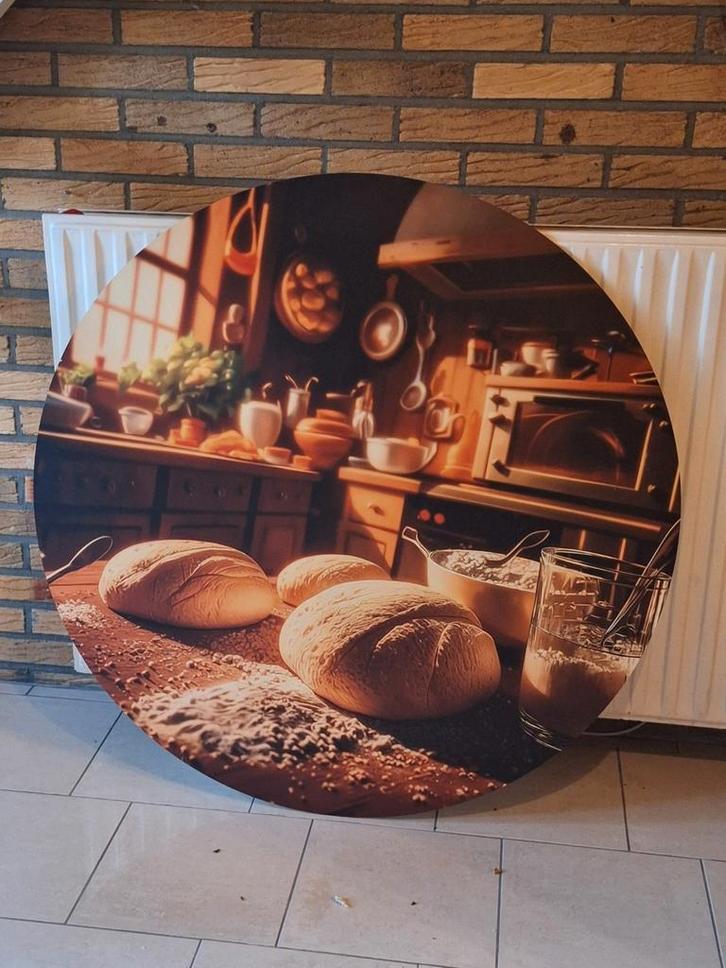 Muurcirkel  bakkerij / keuken, Antiek en Kunst, Kunst | Schilderijen | Abstract, Ophalen of Verzenden