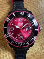Horloge watch zwart hard roze, Overige merken, Kunststof, Ophalen of Verzenden, Zo goed als nieuw