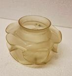 Vintage Glazen lampen kapje  - Bloemen Design, Overige kleuren, Ophalen of Verzenden, Minder dan 50 cm, Glas