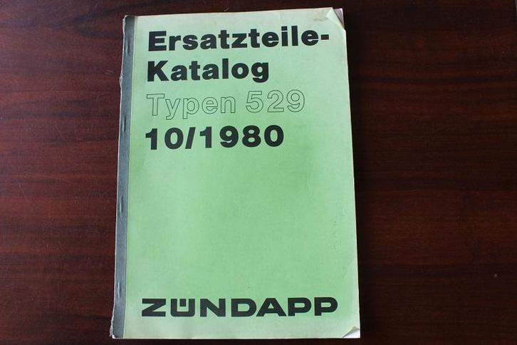 Zündapp typ 529 1980 ersatzteil katalog, Fietsen en Brommers, Handleidingen en Instructieboekjes, Gebruikt, Ophalen of Verzenden