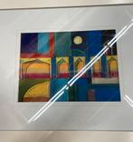 Abstract Schilderij gesigneerd, Antiek en Kunst, Kunst | Schilderijen | Klassiek, Ophalen of Verzenden