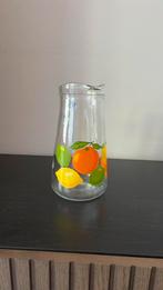 Glazen Kan met Citrusdecoratie, Glas of Glazen, ., Ophalen of Verzenden, .