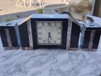 Art Deco   Marmeren klokken stel, Ophalen of Verzenden