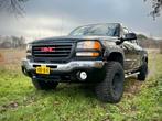 GMC Siera 6.0 V8 LPG Crew Cab grijs kenteken pickup, Auto's, Automaat, Achterwielaandrijving, 8 cilinders, Zwart
