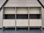 Vintage Gispen 5600 metalen wandmeubel Cordemeyer wandkast, Ophalen, Gebruikt, ., Met deur(en)