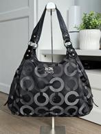 Coach Madison Op Art Maggie hobo schoudertas, Ophalen of Verzenden, Gebruikt, Zwart, Handtas