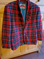 WOLLEN TARTAN SCHOTSE RUIT COLBERTJE, Ophalen of Verzenden, Maat 56/58 (XL), Rood