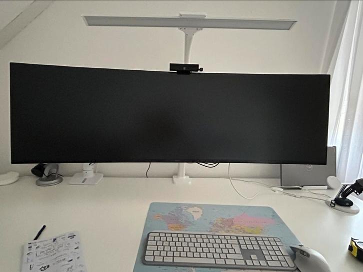LG UltraWide 49WQ95C-W Monitor, Computers en Software, Monitoren, Gebruikt, 101 t/m 150 Hz, DisplayPort, HDMI, USB-C, Gaming, Curved