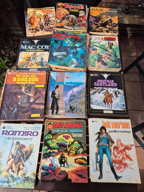Trigië, Conan, Kapitein Roodbaard,  Bleuberry en meer, Boeken, Stripboeken, Gelezen, Meerdere stripboeken, Ophalen