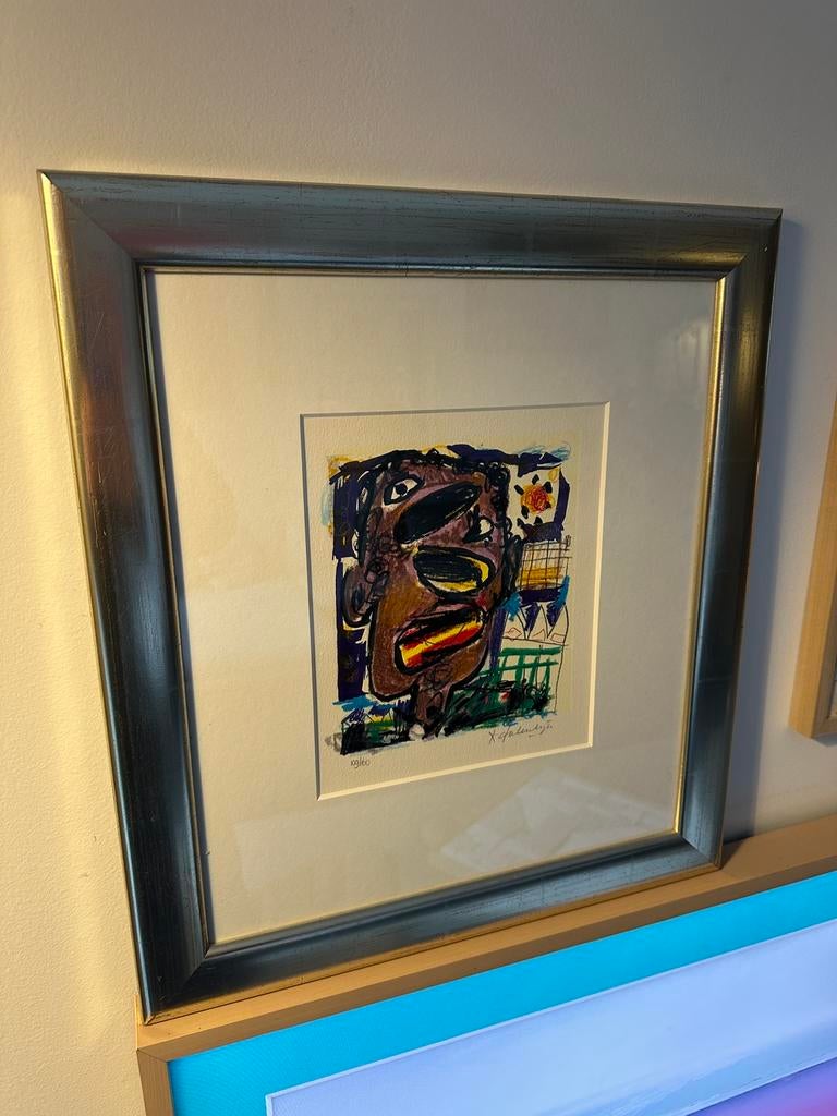 Kunstwerk Kees Salentijn Face II cobra Karel Appel Corneille, Ophalen of Verzenden
