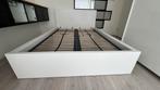 Witte Ikea Malm bed 140x200 met lattenbodem en lade, Huis en Inrichting, Slaapkamer | Bedden, Ophalen, Overige materialen, Wit