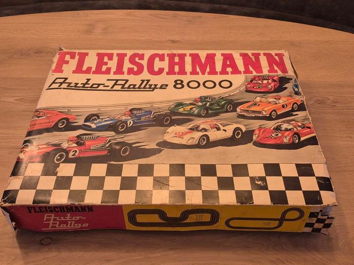 Enorme Fleischman Vintage Racebaan met veel extra's, Kinderen en Baby's, Speelgoed | Racebanen, Gebruikt, Racebaan, Elektrisch