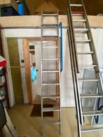 Vlizotrap aluminium, 2 tot 4 meter, Ladder, Gebruikt, Opvouwbaar of Inschuifbaar