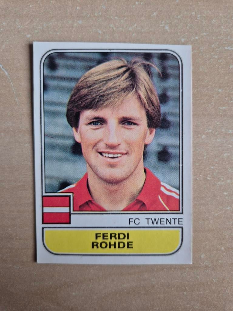 Panini Voetbal 82 Ferdi Rohde FC Twente, Ophalen of Verzenden, Zo goed als nieuw, F.C. Twente, Poster, Plaatje of Sticker