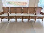Lloyd Loom stoelen 6 stuks (2 met armleuning en 4 zonder), Ophalen, Overige materialen, Overige kleuren, Klassiek