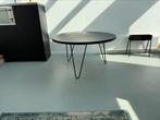 Ronde zwarte eettafel, driepoot diameter 140cm, Ophalen, 100 tot 150 cm, Rond, Zo goed als nieuw